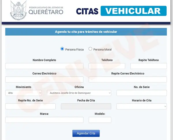 Agendar cita para sacar licencia de conducir en Querétaro