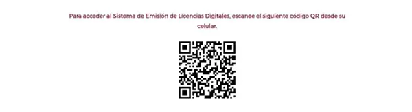 Código QR licencia digital Oaxaca